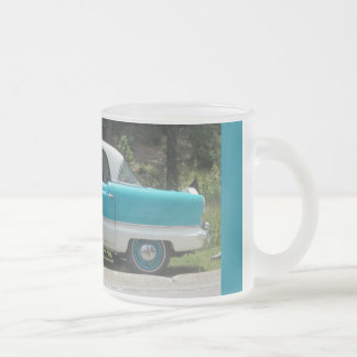 Nash Hudson Metropolitian blue and white Frosted Glass Coffee Mug