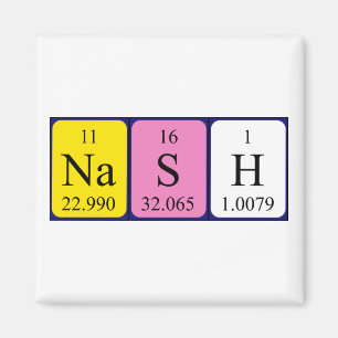 Nash periodic table name magnet