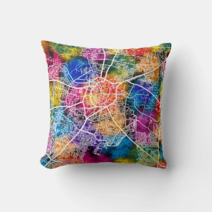 Nashik Maharashtra City Map Cushion