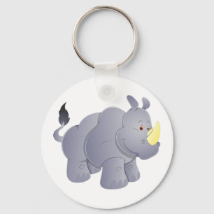 Nashorn rhino rhino key ring
