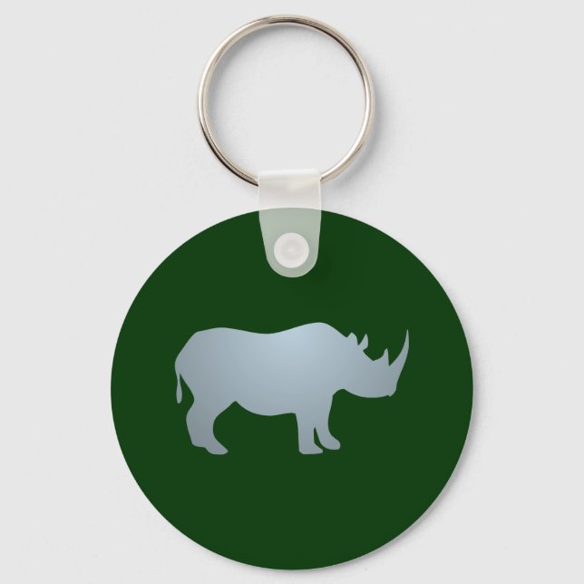 Nashorn rhino rhinoceros key ring (Front)