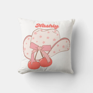 Nashty Cowboy Hat Design   Cute Girly Western Humo Cushion