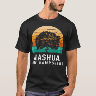 Nashua Vintage Sunset New Hampshire Souvenir  T-Shirt