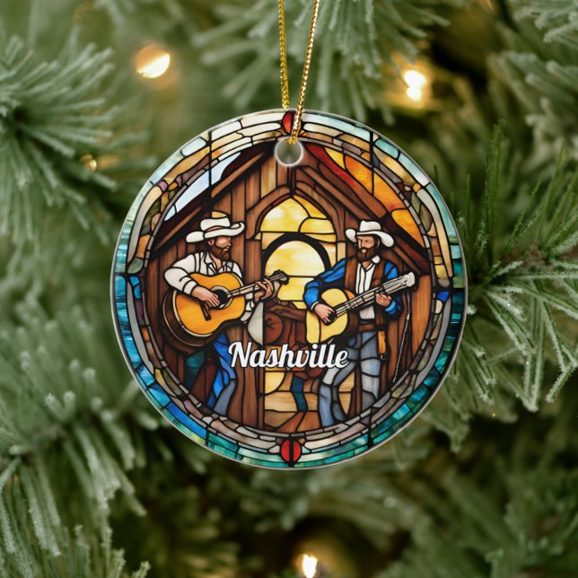 Nashvile Country Music  Ceramic Tree Decoration (Tree)