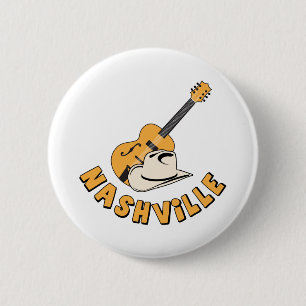 Nashville 6 Cm Round Badge
