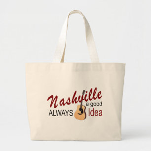 Nashville Always Good Idea Jumbo Tote Bag