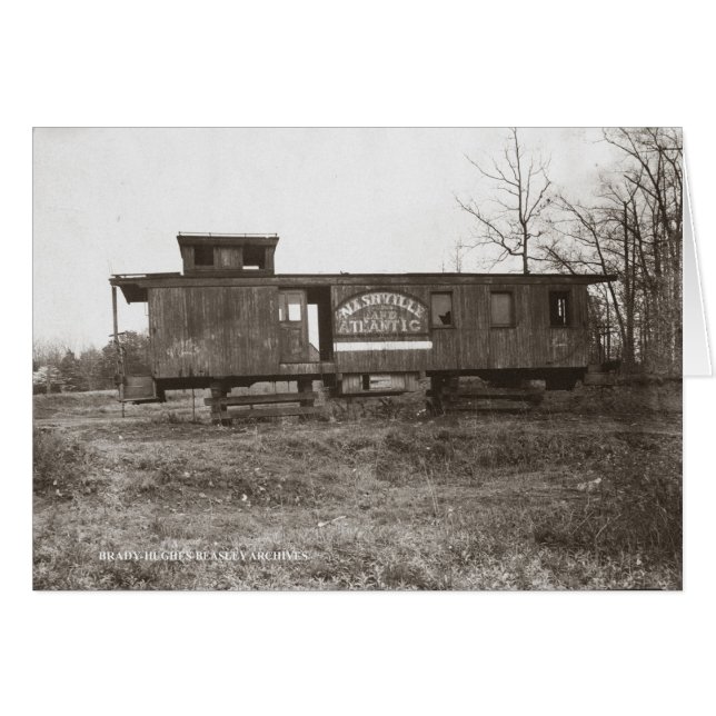 Nashville and Atlantic Railroad Caboose (Front Horizontal)