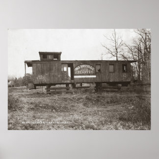 Nashville and Atlantic Railroad Caboose Poster