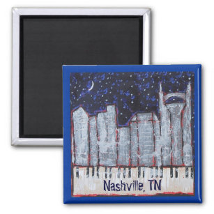 Nashville at night magnet