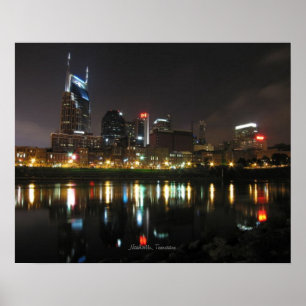 Nashville at Night Poster