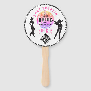 Nashville Bachelorette Buy The Bride Drink QR Code Hand Fan