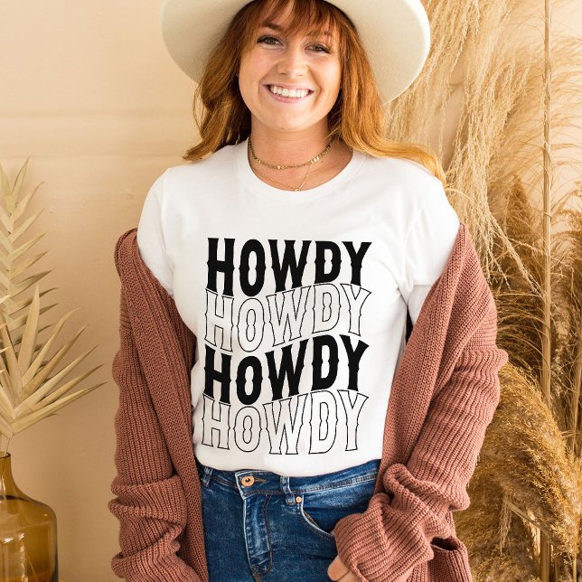Nashville Bachelorette Howdy Custom Bridesmaid T-Shirt (Creator Uploaded)
