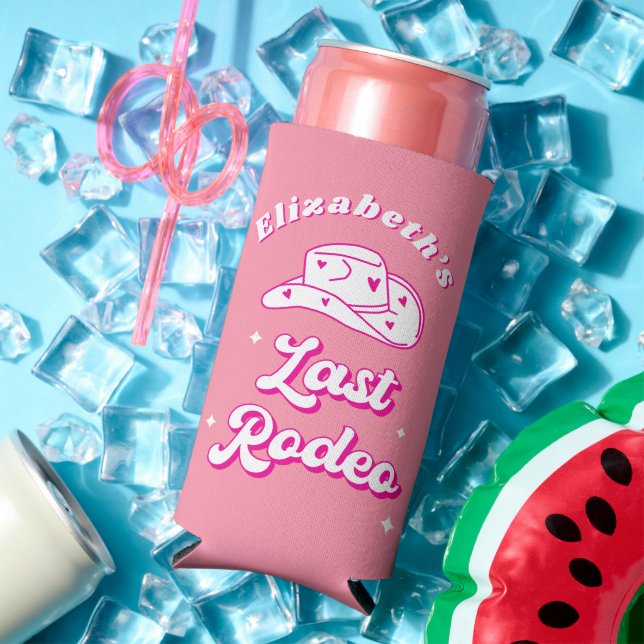 Nashville Bachelorette Last Rodeo Seltzer Can Cooler (In Situ Summer)