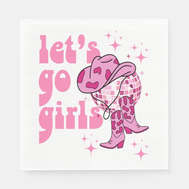 Nashville Bachelorette Rodeo Weekend Napkin (Front)