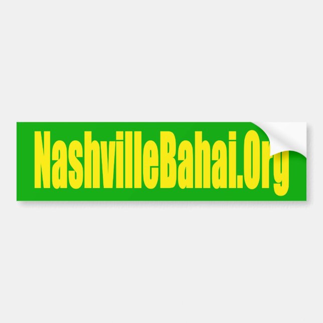 Nashville Baha'i Bumper Sticker (Front)