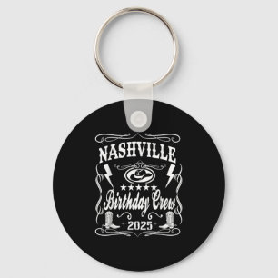 Nashville Birthday Bash 2025 Whiskey Theme Key Ring