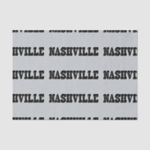 Nashville Black Block Tissue Paper