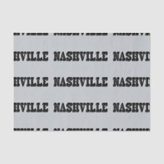 Nashville Black Block Tissue Paper