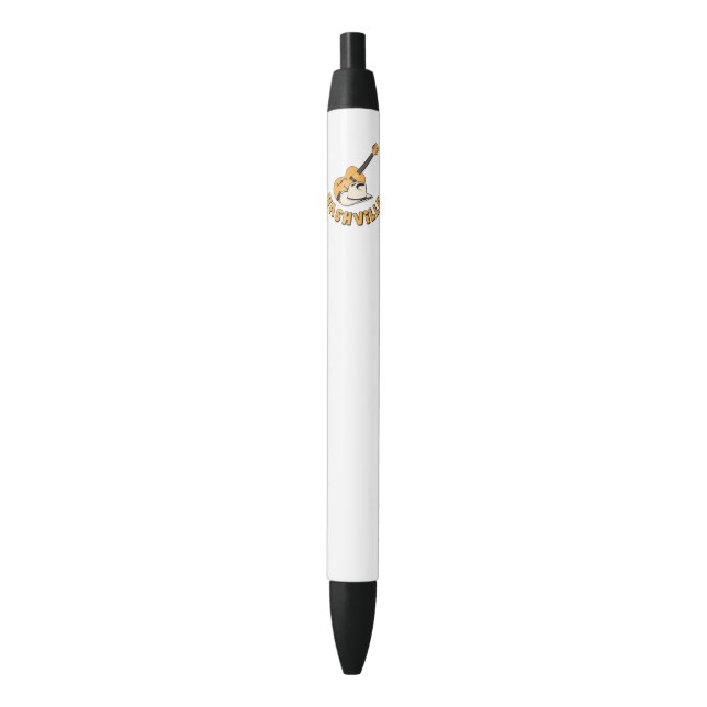 Nashville Black Ink Pen (Front Vertical)