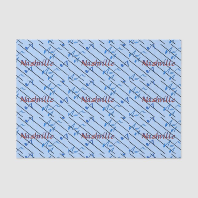 Nashville Blue Notes Tissue Paper (Front)