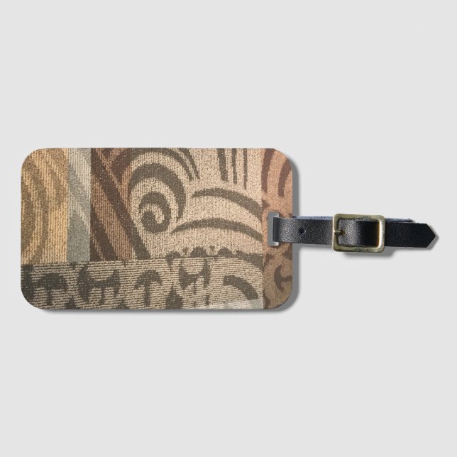 Nashville Carpet Luggage Tag (Front Horizontal)