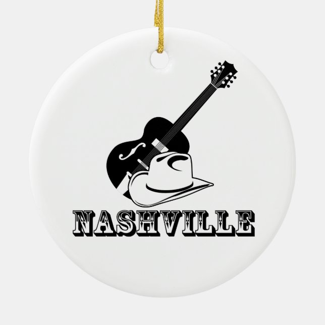 Nashville Ceramic Tree Decoration (Back)