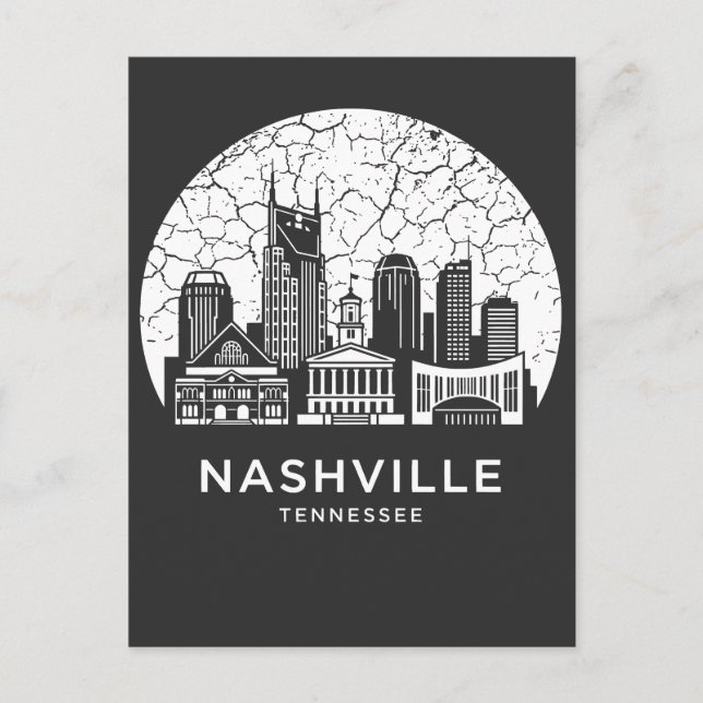 Nashville City Tennessee Postcard (Front)