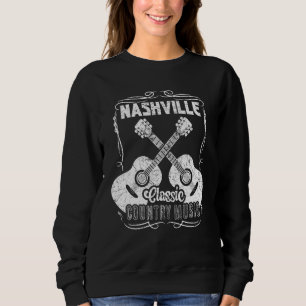 Nashville Classic Country Music Tennessee Guitar P Sweatshirt