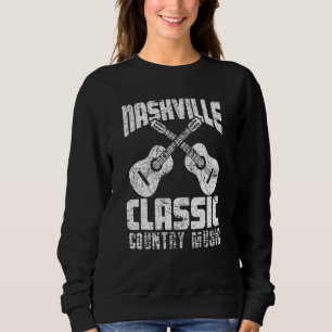 Nashville Classic Country Music Tennessee Guitar P Sweatshirt
