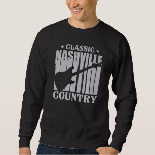 Nashville Classic Country Music Tennessee Guitar P Sweatshirt