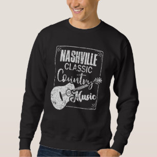 Nashville Classic Country Music Tennessee Guitar P Sweatshirt