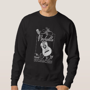 Nashville Classic Country Music Tennessee Guitar P Sweatshirt