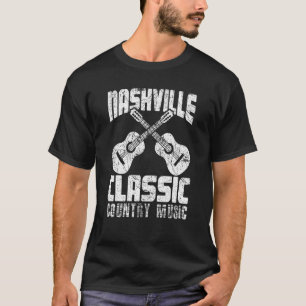 Nashville Classic Country Music Tennessee Guitar P T-Shirt
