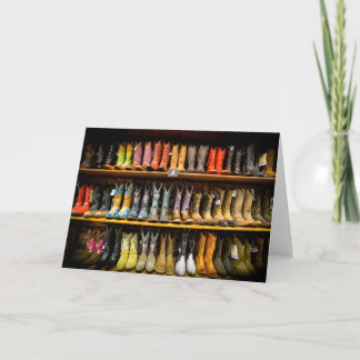 Nashville Cowboy Boots Greeting Card