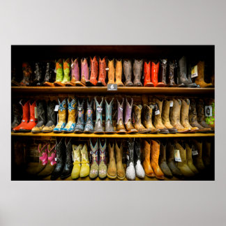 Nashville Cowboy Boots Poster