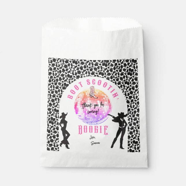 Nashville Cowgirl Disco Rodeo Bachelorette Weekend Favour Bags (Front)