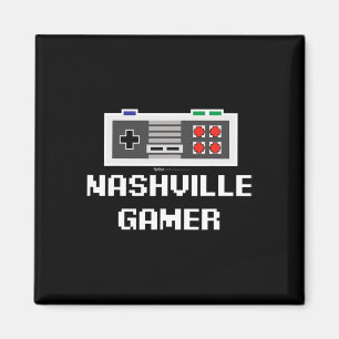 Nashville Gamer 8-bit City Magnet