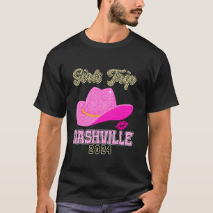 Nashville Girls Trip 2024 Leopard Bachelor Party F T-Shirt