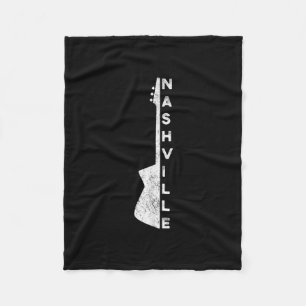 Nashville Guitar Country Music Lovers Gifts Fleece Blanket