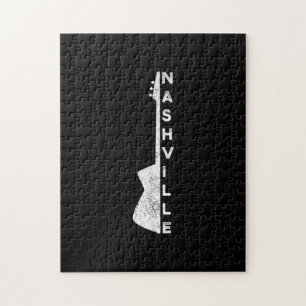 Nashville Guitar Country Music Lovers Gifts Jigsaw Puzzle