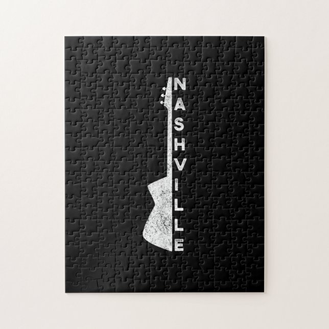 Nashville Guitar Country Music Lovers Gifts Jigsaw Puzzle (Vertical)
