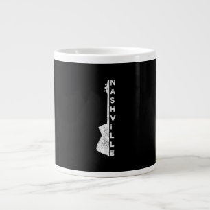 Nashville Guitar Country Music Lovers Gifts Large Coffee Mug