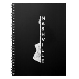 Nashville Guitar Country Music Lovers Gifts Notebook