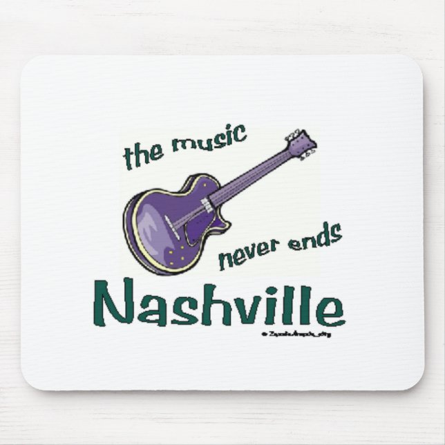 Nashville Guitar Mouse Mat (Front)