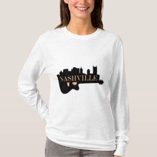 Nashville Guitar Skyline Long Sleeve T-Shirt
