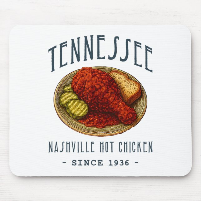 Nashville Hot Chicken  Mouse Mat (Front)