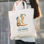 Nashville Last Rodeo Boots Bachelorette Party Tote Bag<br><div class="desc">Nashville Last Rodeo Boots Bachelorette Party tote bag is perfect for your Nash Bash! Adorable floral boots accent this bachelorette party favour.</div>