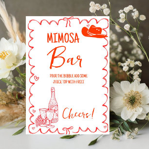 Nashville Last Rodeo Mimosa Bar Table Sign
