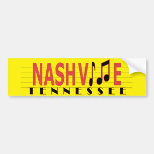 Nashville - Live the Music! Bumper Sticker