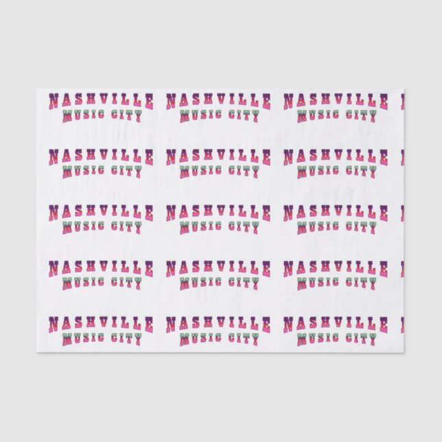 Nashville Music City2 Tissue Paper (Front)
